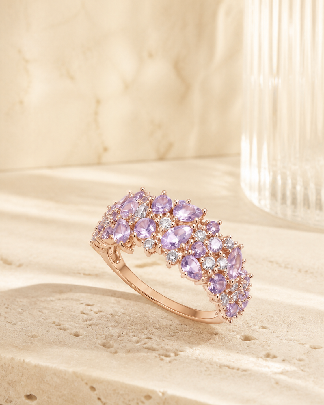 Petal Titanium Steel Ring